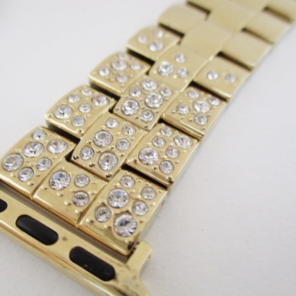 COACH - Gold Tone  Crystal Watch Strap - Picture 4 of 9